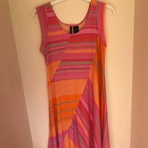 New Directions M Pink and Orange Dress